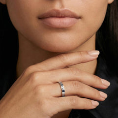 Classic ring with custom engraving; simple, elegant and meaningful